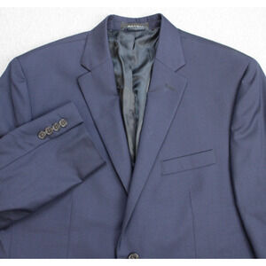Lauren Ralph Lauren Blazer Mens 44S Navy Blue Wool Blend 2 Button Black Label